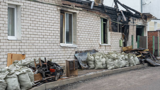 Professional Fire Damage Restoration technician working in Lansdale, PA